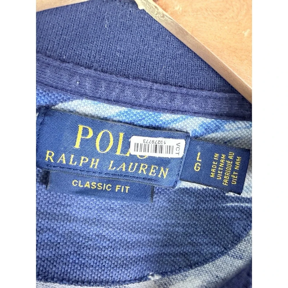 Polo Ralph Lauren Floral Tropical Island Classic Polo Royal Logo Large Shirt Men